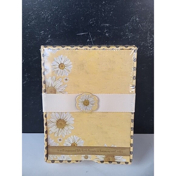 Lang Press Daisy Note Pad With Tray 50 Sheets 2007 - Picture 2 of 10
